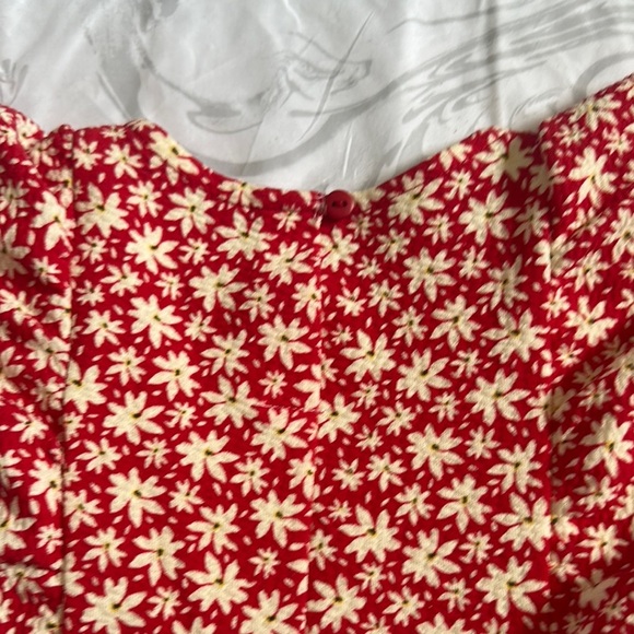 Zara Red and White Sleeveless Sundress - Picture 5 of 6